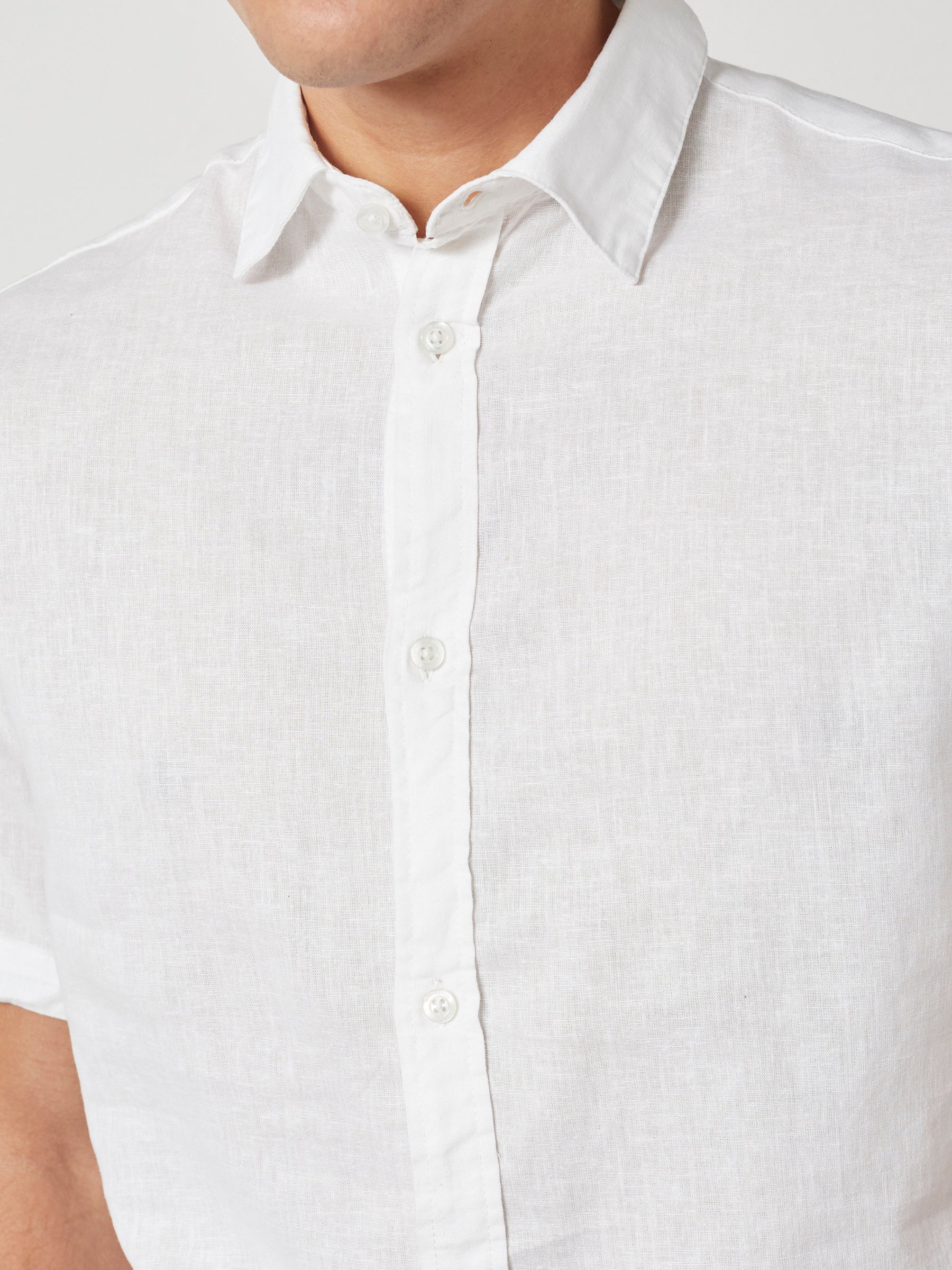 ASGER LINEN SHIRT SS - White - Image 4
