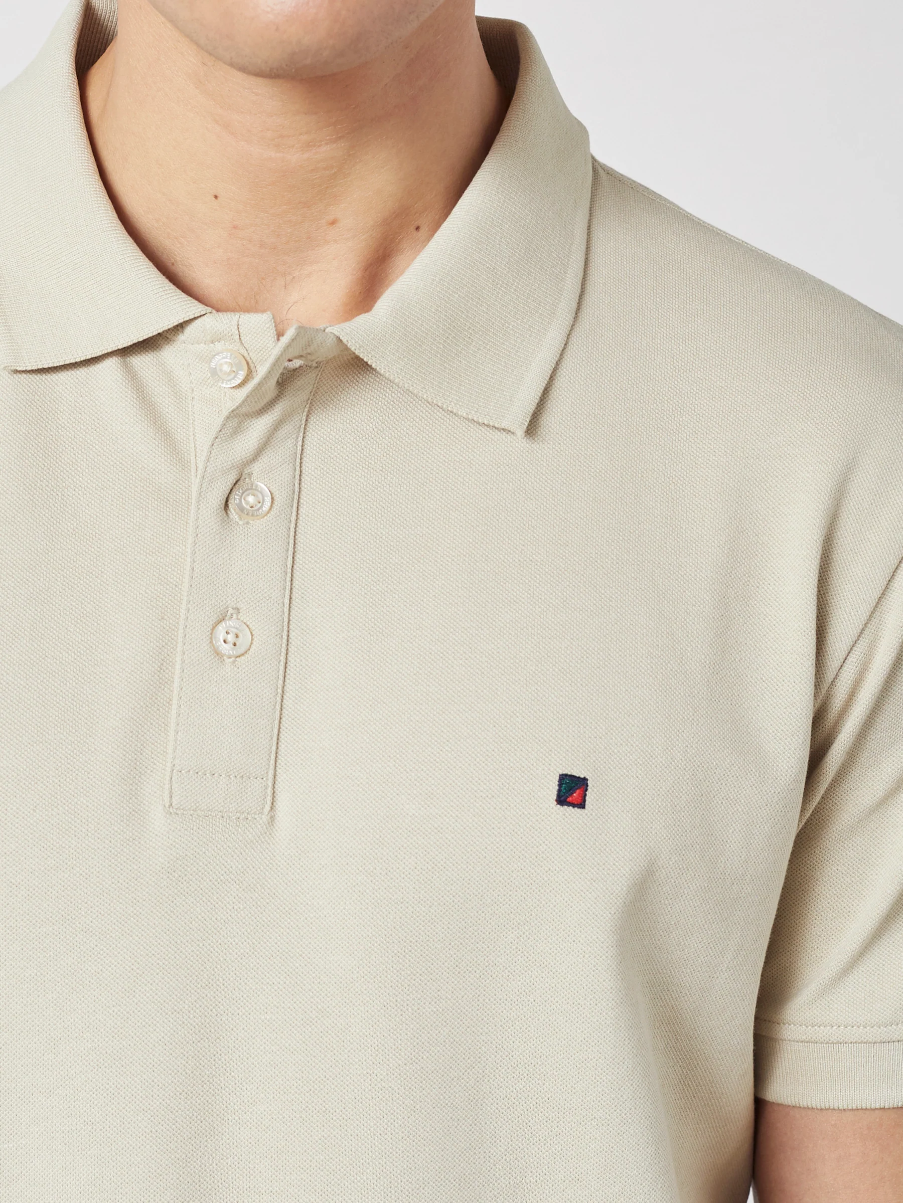 CARL POLO T-SHIRT SS - Light Sand - Image 4
