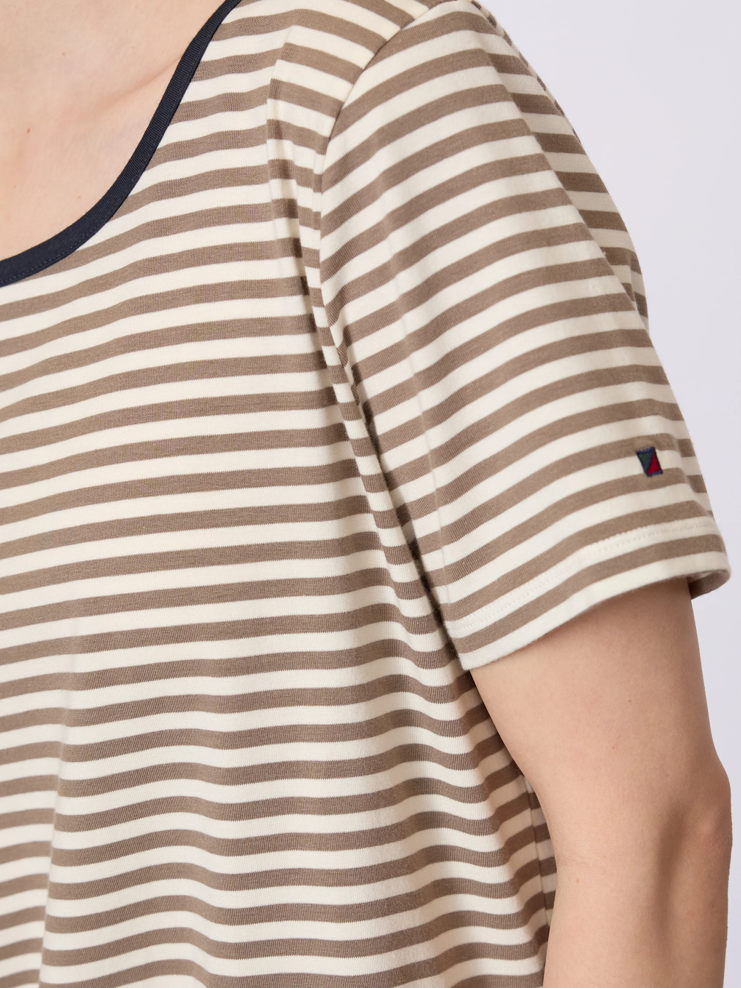 Cecilie Tee - Plum Stripe - Image 4