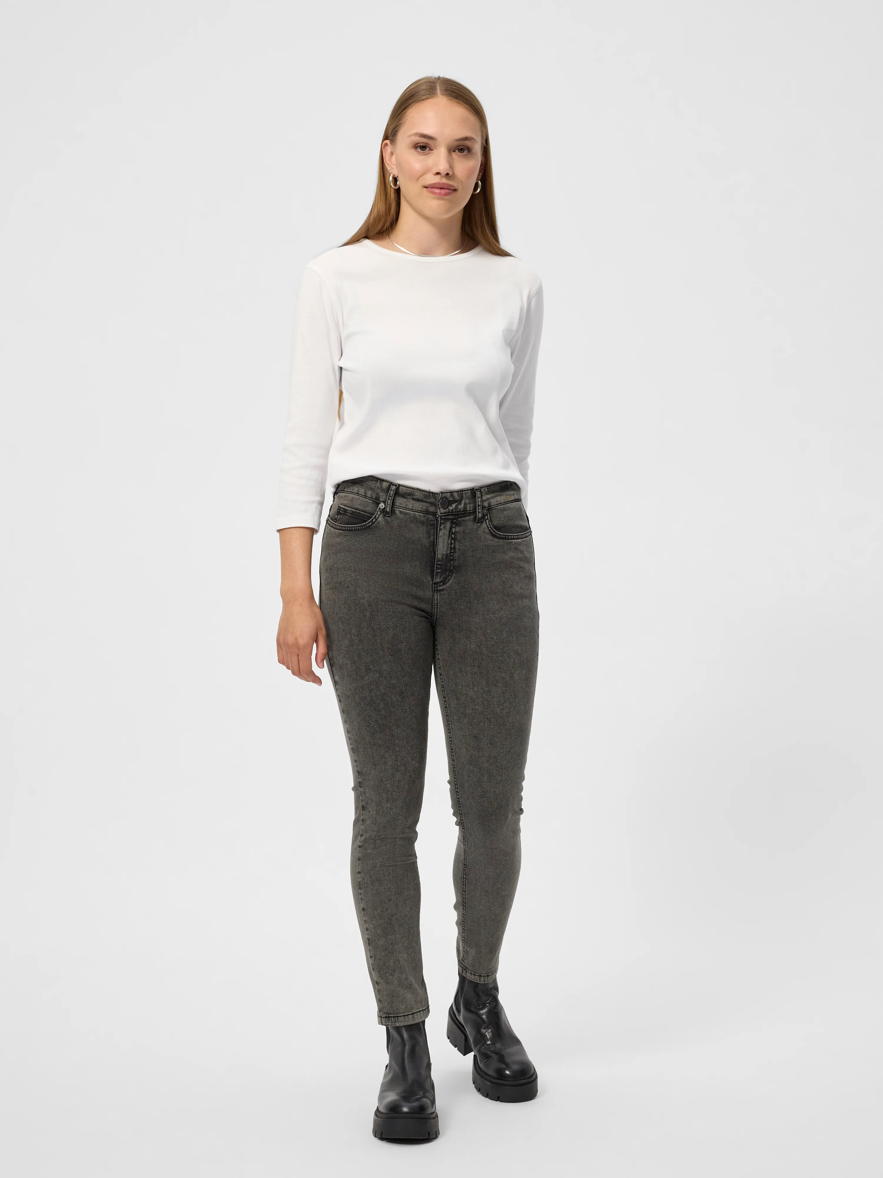 Martina Jeans - Lys Grå - Image 4