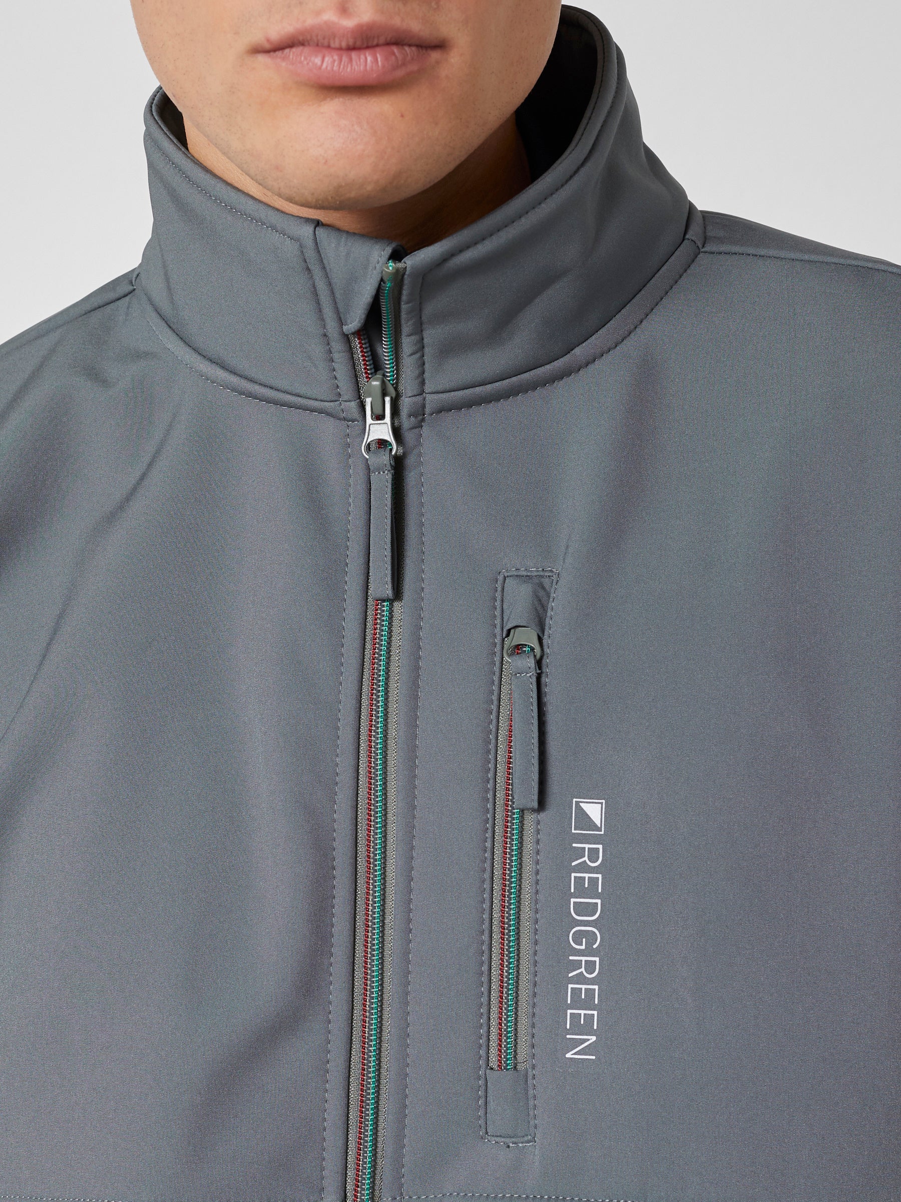 SHORE SOFTSHELL JACKET - Olive Green - Image 4